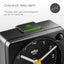 Braun Classic travel Alarm Clock with Snooze and Light, Crescendo Beep Alarm in Black - BC02XB