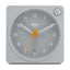 Braun Classic travel Alarm Clock with Snooze and Light, Crescendo Beep Alarm in Grey - BC02XG