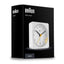 Braun Classic Clock with Snooze and Light, Crescendo Beep in White - BC03W