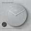 Braun Classic Wall Clock with Quiet Quartz Movement, Easy To Read, 20cm Diameter in Grey - BC06G