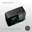 Braun Digital Travel Clock with Snooze,Negative LCD Display, Crescendo Beep in Black - BC08B