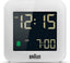 Braun Digital Travel Clock with Snooze,Negative LCD Display, Quick Set, - BC08W