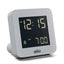 Braun Digital Clock with Snooze, Negative LCD Display, Quick Set, Crescendo Beep in Grey - BC09G