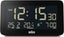 Braun Digital Clock with Date, Month and Temperature Displayed, Negative LCD Display- BC10B