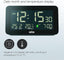 Braun Digital Clock with Date, Month and Temperature Displayed, Negative LCD Display- BC10B