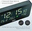 Braun Digital Clock with Date, Month and Temperature Displayed, Negative LCD Display- BC10B