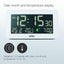 Braun Digital Clock with Date, Month and Temperature Displayed, Negative LCD Display - BC10W