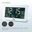 Braun Digital Clock with Date, Month and Temperature Displayed, Negative LCD Display - BC10W