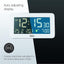 Braun Digital Clock with Date, Month and Temperature Displayed, Negative LCD Display - BC10W