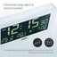 Braun Digital Clock with Date, Month and Temperature Displayed, Negative LCD Display - BC10W