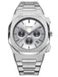 D1 Milano Chronograph Analog Silver Dial Gents Watch-CHBJ03