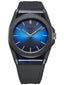 D1 Milano Carbon Nylon Analog Blue Dial Gents Watch-CLRJ04