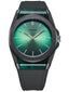 D1 Milano Carbon Nylon Analog Green Dial Gents Watch-CLRJ05