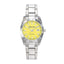 Mathey-Tissot Swiss Made Mathy Sunray Quartz Yellow Dial Ladies Watch -  D451J