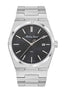 Mathey-Tissot Swiss Made Zeus Stainless Steel Black Dial Quartz  Gents Watch- H118AN