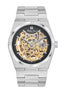 Mathey-Tissot Swiss Made Zeus Skeleton Stainless Steel Black Dial Automatic Gents Watch - H118CFAN