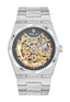 Mathey-Tissot Swiss Made Zeus Skeleton Stainless Steel Grey Dial Automatic Gents Watch - H118CFAS