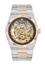 Mathey-Tissot Swiss Made Zeus Skeleton Two Tone Stainless Steel Grey Dial Automatic Gents Watch - H118CFRS