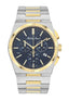 Mathey-Tissot Swiss Made Zeus Chrono Two Tone Stainless Steel Blue Dial Quartz Gents Watch - H118CHBBU