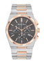 Mathey-Tissot Swiss Made Zeus Chrono Two Tone Stainless Steel Black Dial Quartz Gents Watch - H118CHRS