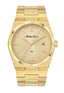 Mathey-Tissot Swiss Made Zeus Stainless Steel Gold Dial Quartz  Gents Watch- H118PDI