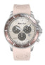 Mathey-Tissot Swiss Made Lagoon Chronograph Pink Silicone Strap Cream Dial Quartz Gents Watch -  H123CHLBM