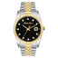 Mathey-Tissot Swiss Made Rolly Iii Crystal Black Dial  Gents Watch - H710BN
