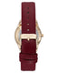 Nine West Burgundy Dial Analog Watch For -  Ladies NW-1994GPBY