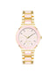 Nine West Pink Dial Analog Watch For -  Ladies NW-2908BHGB