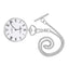 Mathey-Tissot Swiss Made White Dial With Silver Chain Unisex Pocket Watch - P3ABR