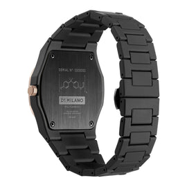 D1 Milano Polycarbon Dial Black Watch for Gents - PCBJ35