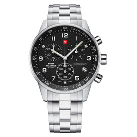 Swiss Military by Chrono white Dial Swiss Made Watch for Gents - SM34012.01