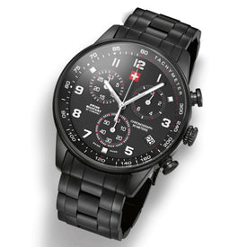 Swiss Military by Chrono black Dial Swiss Made Watch for Gents - SM34012.04