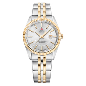 Swiss Military by Chrono silver Dial Swiss Made Watch for Ladies - SM34066.05