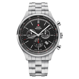 Swiss Military by Chrono black Dial Swiss Made Watch for Gents - SM34081.01