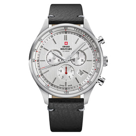 Swiss Military by Chrono silver Dial Swiss Made Watch for Gents - SM34081.07