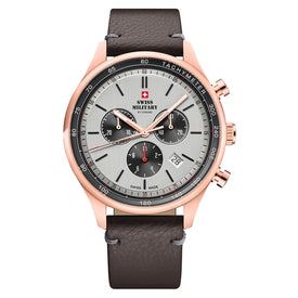 Swiss Military by Chrono grey Dial Swiss Made Watch for Gents - SM34081.09