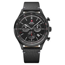 Swiss Military by Chrono black Dial Swiss Made Watch for Gents - SM34081.10