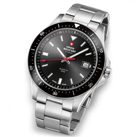 Swiss Military by Chrono black Dial Swiss Made Watch for Gents - SM34082.01