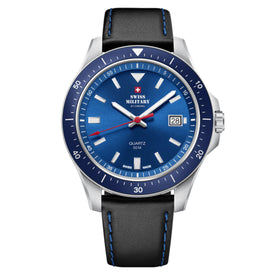 Swiss Military by Chrono blue Dial Swiss Made Watch for Gents - SM34082.05