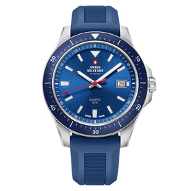 Swiss Military by Chrono blue Dial Swiss Made Watch for Gents - SM34082.08