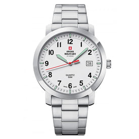 Swiss Military by Chrono white Dial Swiss Made Watch for Gents - SM34083.08