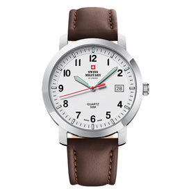Swiss Military by Chrono white Dial Swiss Made Watch for Gents - SM34083.11