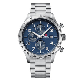 Swiss Military by Chrono blue Dial Swiss Made Watch for Gents - SM34084.02