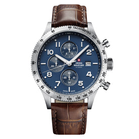 Swiss Military by Chrono blue Dial Swiss Made Watch for Gents - SM34084.06