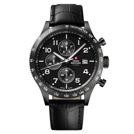 Swiss Military by Chrono black Dial Swiss Made Watch for Gents - SM34084.07