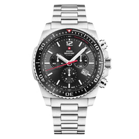Swiss Military by Chrono black Dial Swiss Made Watch for Gents - SM34093.01