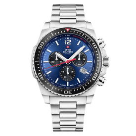 Swiss Military by Chrono blue Dial Swiss Made Watch for Gents - SM34093.02