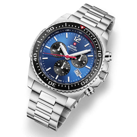 Swiss Military by Chrono blue Dial Swiss Made Watch for Gents - SM34093.02