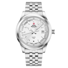Swiss Military by Chrono silver Dial Swiss Made Watch for Gents - SM34094.02